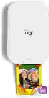 Canon Mini impressora fotográfica IVY 2, impressão a partir de dispositivos iOS e Android compatíveis, impressões adesivas nas costas, branco puro