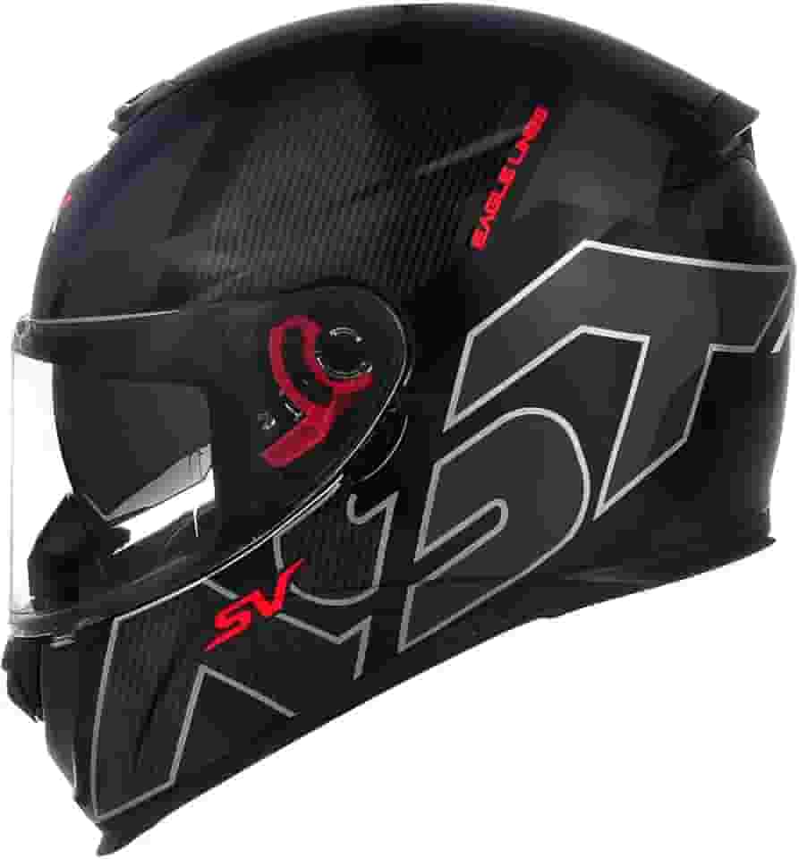 Capacete com óculos solar ASX Eagle SV Lines Grafite capacete moto com viseira solar inclusa