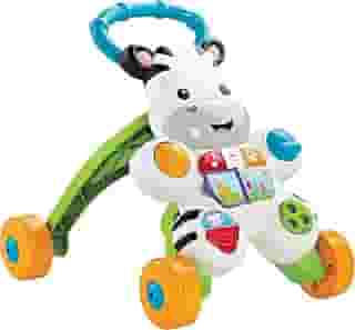 FISHER-PRICE, Andador e Apoiador para bebês, Formato Zebra, Com Sons Educativo, a partir de 6 meses