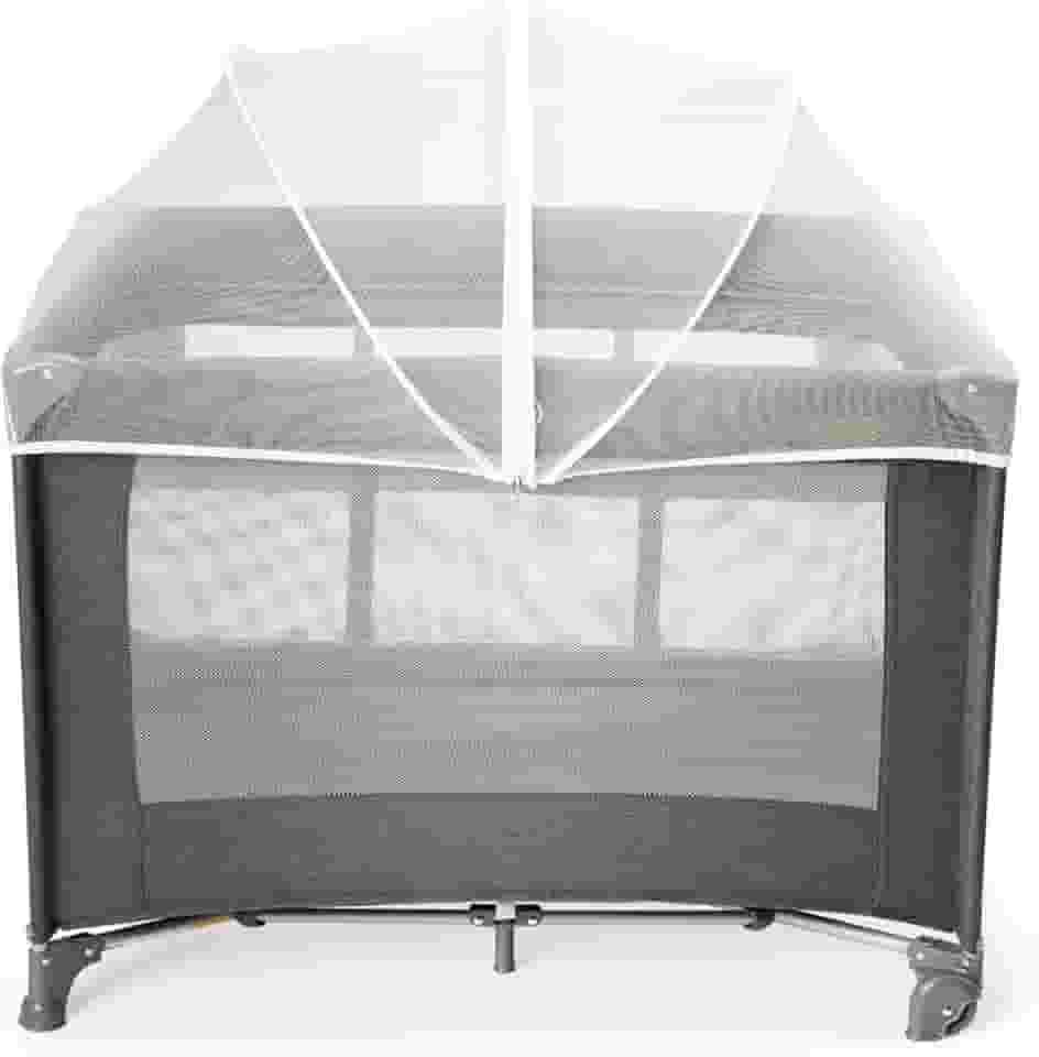 MaxiBaby Berço Portátil Infantil Cercado 0-15kg Lazy Grafite