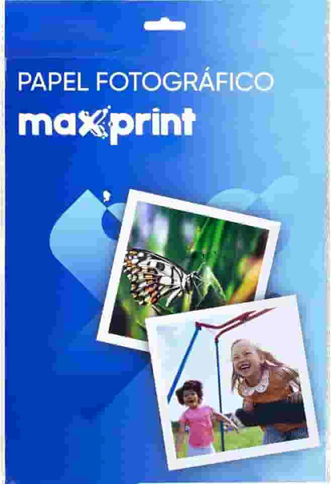 Papel Fotográfico Glossy Maxprint A4 135gsm - 20 Folhas