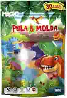 Massinha de modelar Dinossauros pula e molda | 30 Cores | 300g
