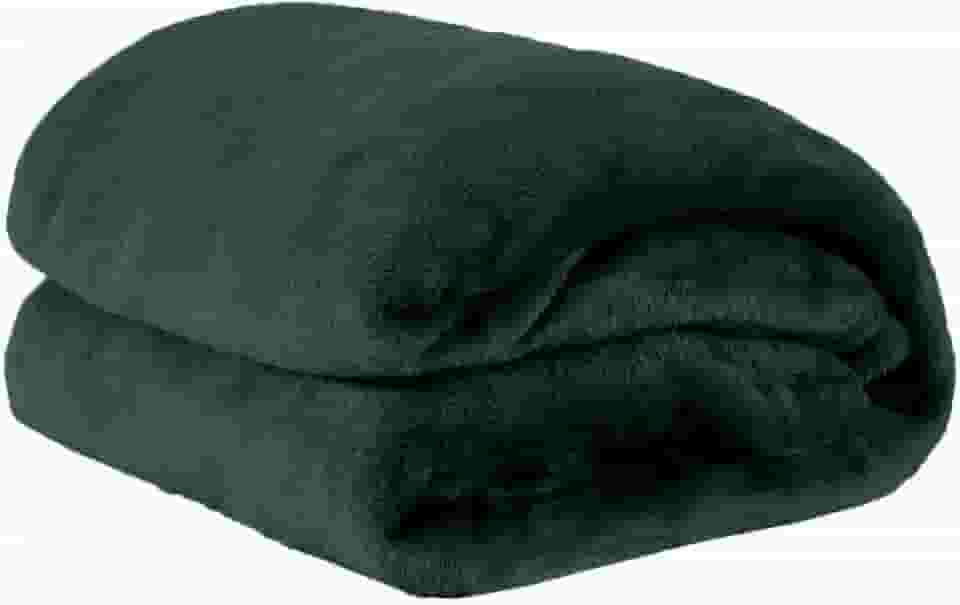 Cobertor Manta Microfibra Solteiro 01 Peça (Toque Aveludado) - Verde