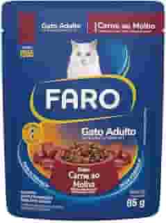 Ração Umida Faro Sache Gato Adulto Sabor Carne 85g