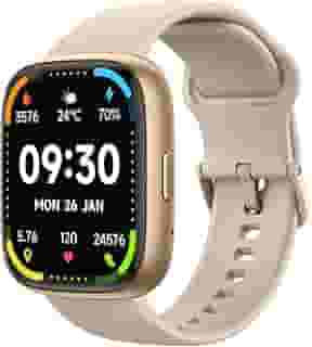 Bettdow SmartWatch, relogio smartwatch com Ecrã tátil e Alexa, à prova d'água IP68, relogio smartwatch feminino e masculino, com modo esportivo e recebimento de notificações(rosa)