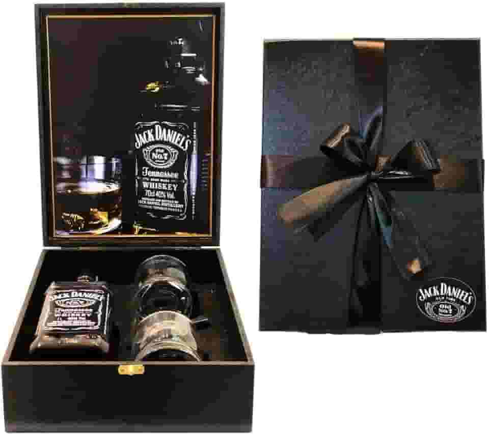 Kit Premium Box Whisky 1lt + 2 Copos + Dosador