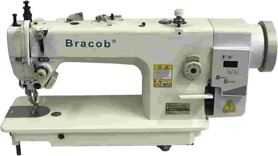 Máquina de Costura Industrial Reta Transporte Duplo 1 Agulha, 2 Fios BC 0302 - BRACOB (110)