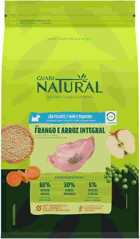 GUABI NATURAL CAO FILHOTE MINI PEQUENO FRANGO E ARROZ 2,5kg