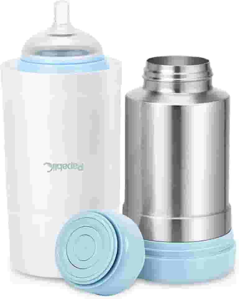 Papablic Aquecedor de mamadeira portátil para viagem Plus com grande capacidade, 510 g