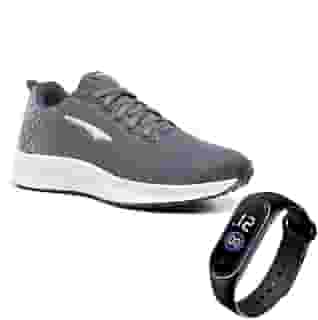 Tenis Academia Feminino Leve Macio Corrida + Relogio