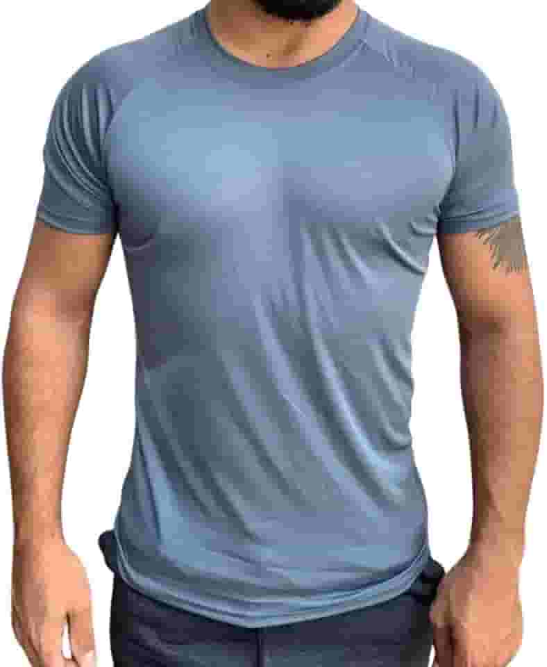 Camiseta Esporte Treino Academia Básica Masculino 100% Poliéster