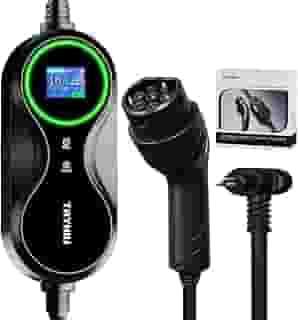 TAYNIU Infinity Portátil Carregador Para Carro Elétrico 3.5KW 8A 10A 13A 16A Tipo 2 Cabo De 5M Wallbox EV Compatível com BYD BMW Volvo Carro Dispensa aterramento