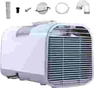 Ar condicionado portátil, 4095BTU, consumo de energia de 420W, com função de desumidificação, mini ar condicionado com controle remoto, sem necessidade de drenage，Acampamento, quarto