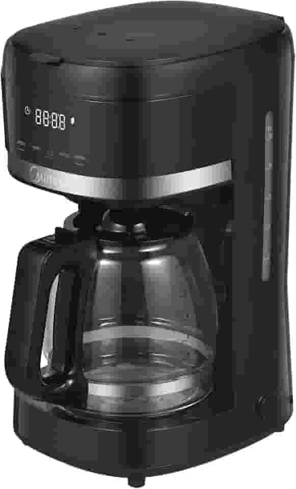 Cafeteira Elétrica Midea 1,5L com Delay Brew, Desligamento Automático e Aroma Boost – Design em Aço Inoxidável, Aquecimento Rápido de 1000W, 110V, CMD15P1