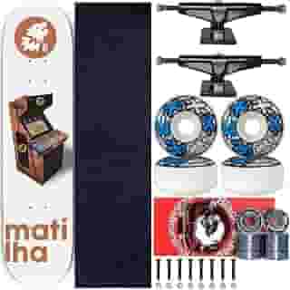 Matilha Skateboard, Skate Completo Profissional Shape 8.0 Matilha Fliperama