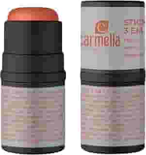 Stick 3 em 1 Carmella Cosméticos - Pessego com Aroma Peach, Textura Cremosa, Uso Múltiplo como Batom, Blush ou Sombra, 4g (Peach)