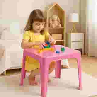 Mesinha Rosa Infantil Injeplastec 1700 Conforto e Estilo para Crianças