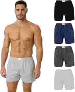 Kit 4 Cuecas Samba Canção Algodão Rouper Basic Masculino