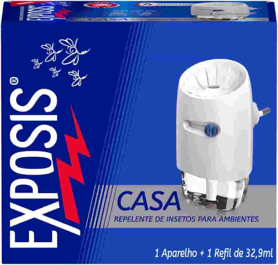 Exposis Casa, Repelente Eletrico Líquido, 1 Aparelho e 1 Refil de 32,9ml