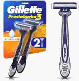 Gillette Aparelho De Barbear Descartável Prestobarba3 C/ 2 Unidades