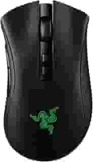 Razer Mouse sem fio DeathAdder v2 Pro: sensor óptico DPI 20K - 3x mais rápido do que interruptor óptico mecânico - iluminação Chroma RGB - vida útil da bateria de 70 horas - 8 botões programáveis - preto clássico