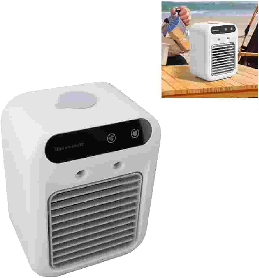 Ar Condicionado Portátil Refrigeração Eficiente Pequeno com Tanque de Água 500ml Pulverização Duradoura para Quarto Escritório Camping Car Econômico A