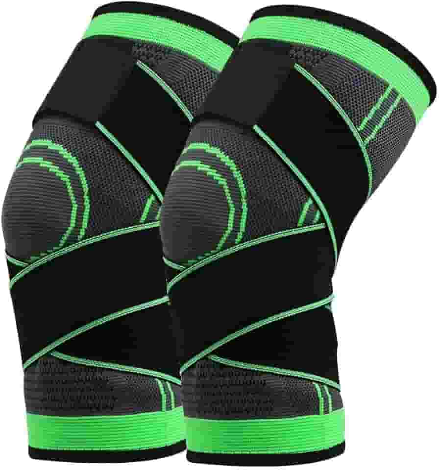 Kit 2 Joelheira Ortopédica de Compressão Ajustável Para Articulação Alivia Dores Prevenção e Recuperação Esportiva no Joelho Ideal para Dores e Atividades Esportivas Tamanho Único