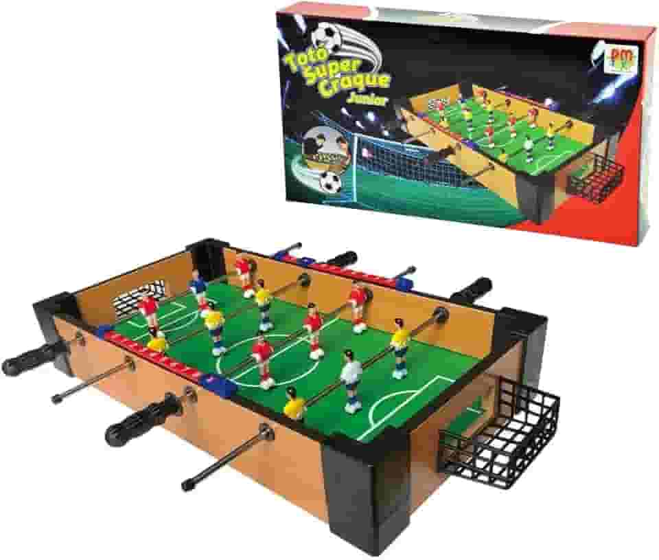 Jogo Pebolim Infantil Totó Super Craque Junior 40,5cm, DM Toys