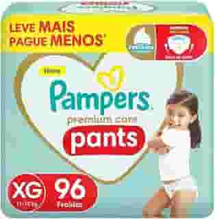 Pampers Pants Premium Care Fralda Fácil de Vestir XG 96 Unidades