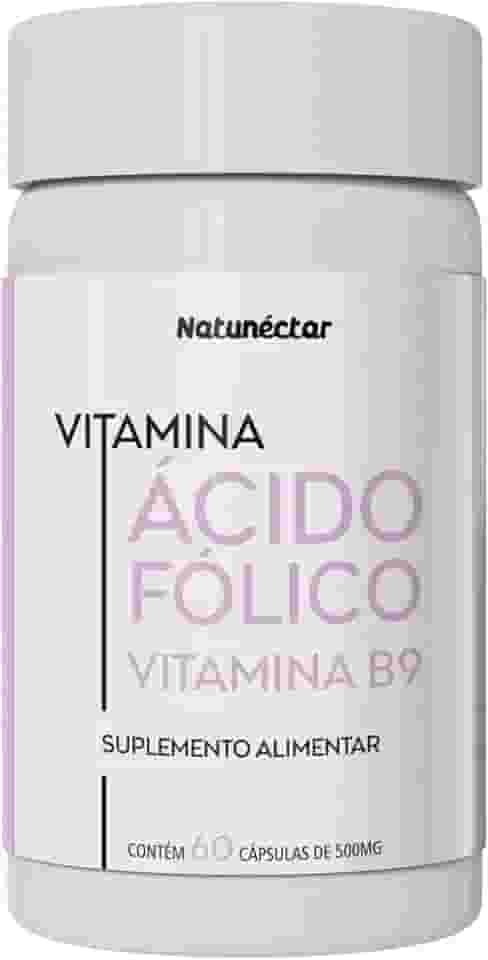Ácido Fólico Vitamina B9 1000mcg - 60 cápsulas