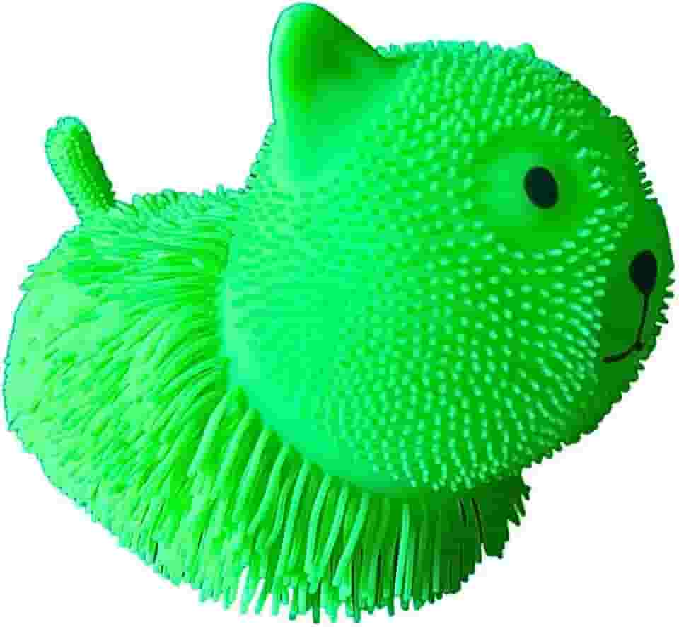 Brinquedo Fidget Squishy Anti-stress Ideal para Diminuição de Ansiedade Brinquedo Sensorial Infantil Diversão e Relaxamento (Gato Verde)
