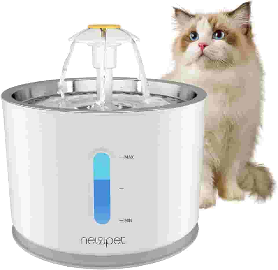 2.4L Bebedouro Gato Tipo Fonte, Bebedouro Fonte De Água Para Cães Gatos Elétrico Pet,Substituição Do Filtro Da Fonte Para Gatos (Modelo 2)