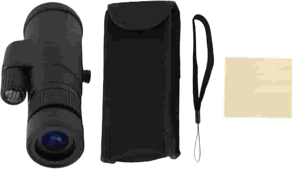 RiToEasysports Telescópio Monocular, Monocular de Alta Potência Com Zoom de 6x a 18x Com Lente Totalmente Multirrevestida e Armadura de Borracha para Observação de Pássaros, Caça,