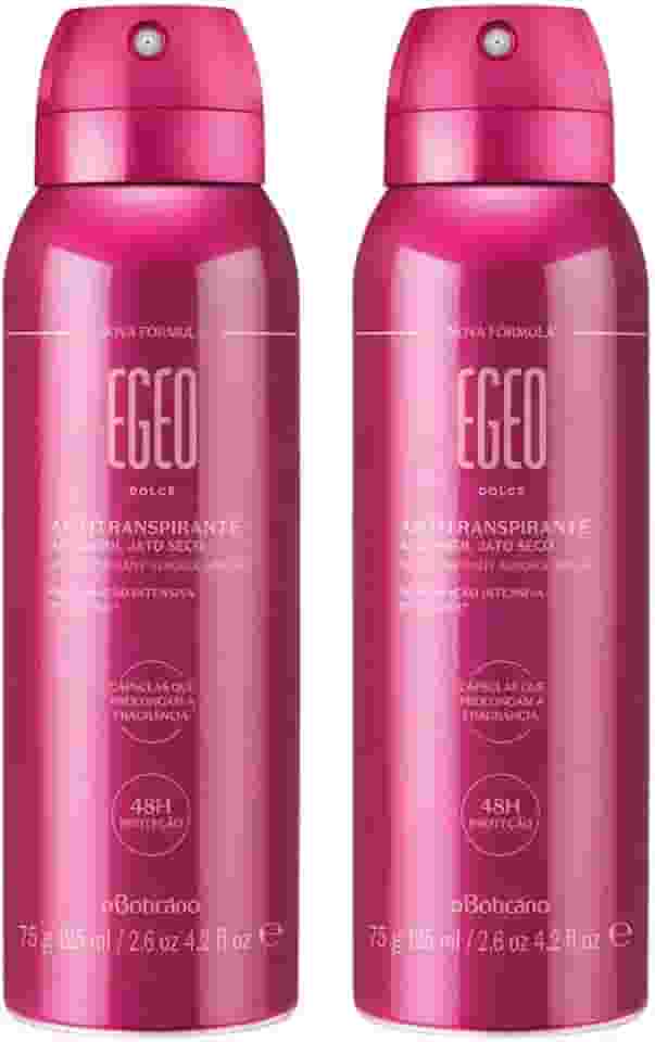 Desodorante Feminino Egeo Dolce Boticário Kit Com 2 Unidades