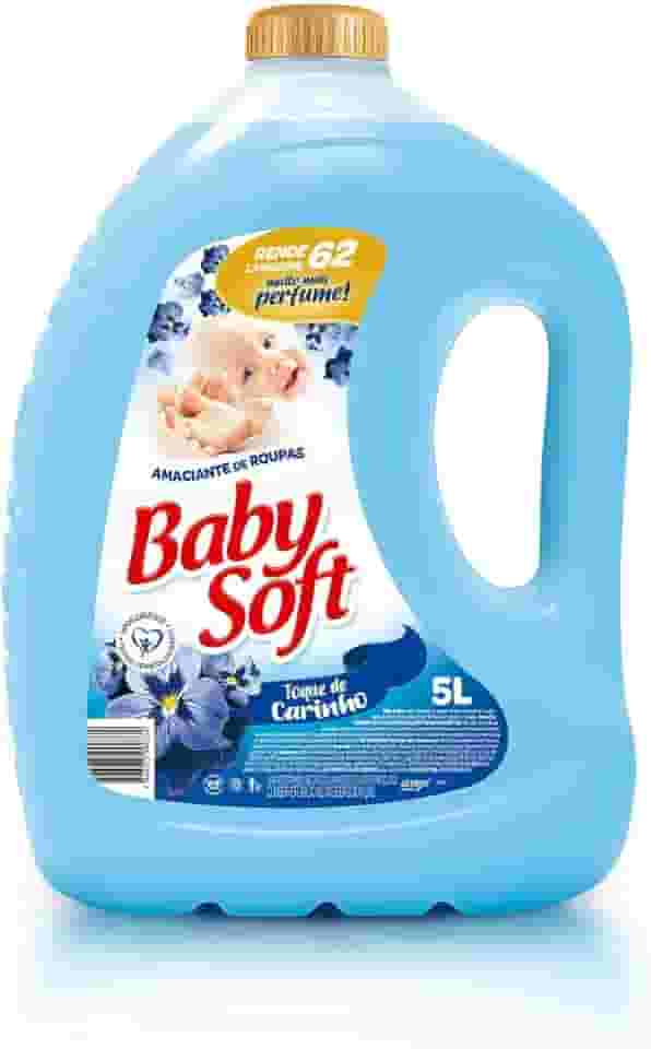 Amaciante Toque Carinho, Baby Soft, Azul, 5 L