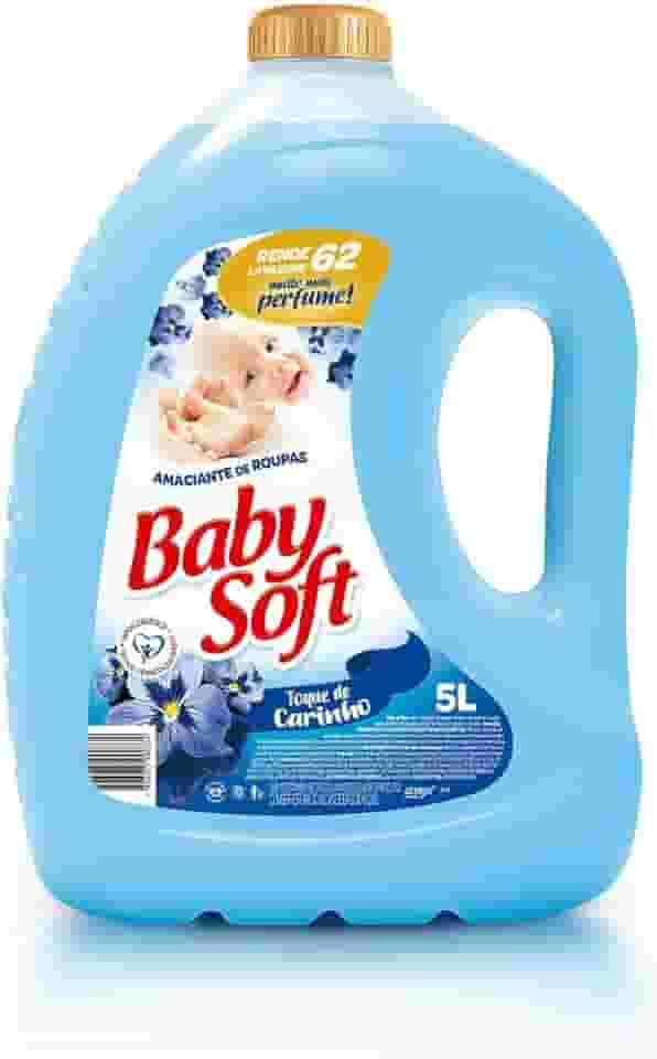 Amaciante Toque Carinho, Baby Soft, Azul, 5 L