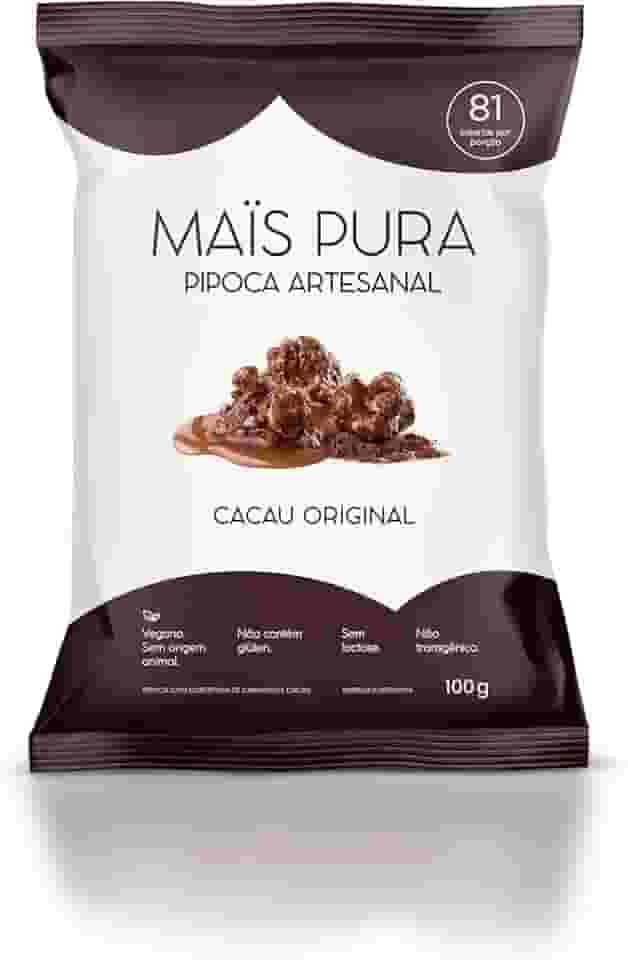 Mais Pura Pipoca Artesanal Maïs Pura Sabor Cacau Original 100G