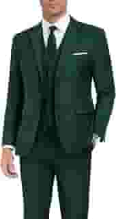 Terno masculino slim fit 3 peças vestido de casamento conjunto terno dois botões terno negócios blazer jaqueta colete calça com gravata