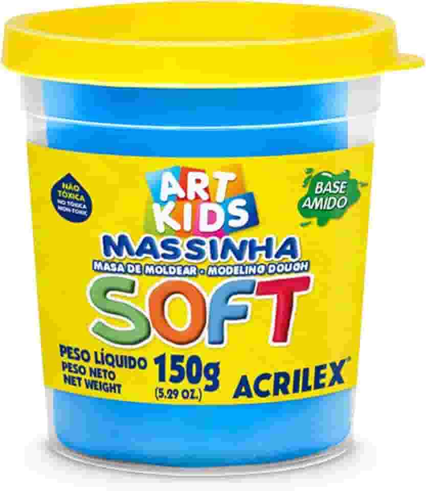 Acrilex Soft Massa de Modelar, Azul, 150 g