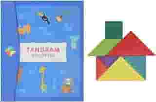 Brinquedo educativo para o cérebro, clipe magnético, design geométrico, quebra-cabeça de presente, brinquedos tangram para crianças e adultos