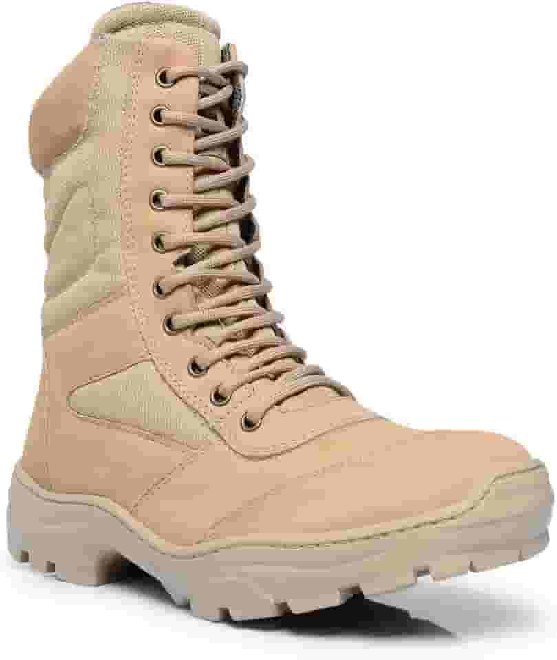 Bota Coturno Militar Policia PM Tatico Infantaria em Couro Conforto com Palmilha em Gel