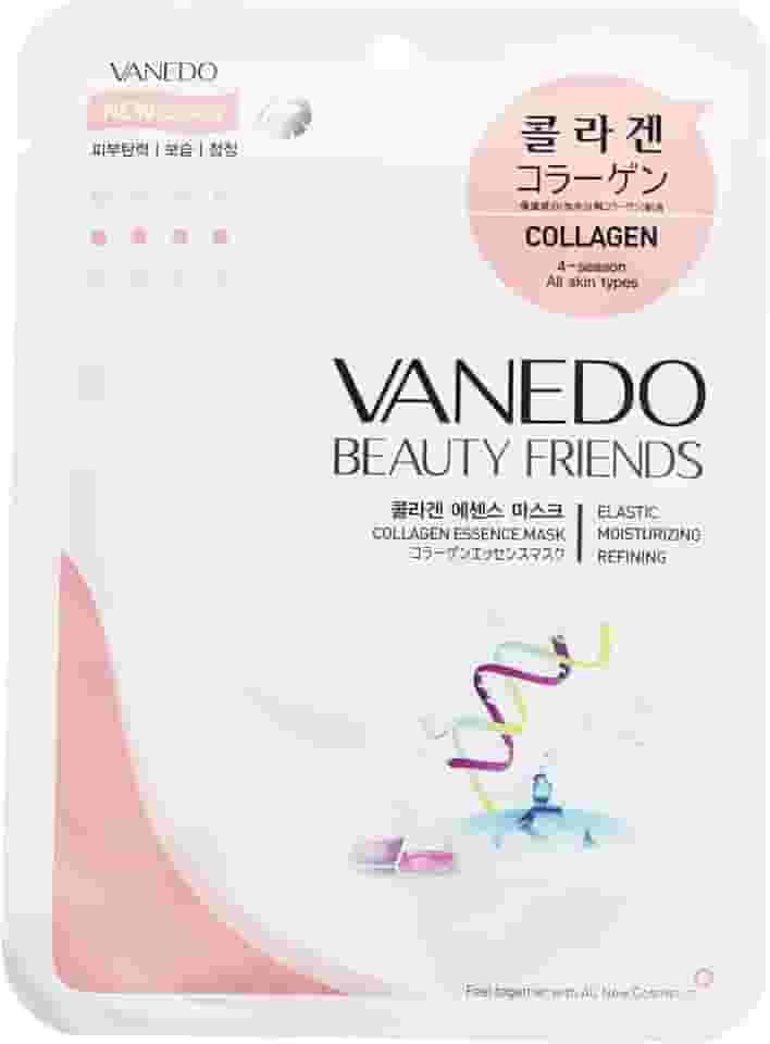 Máscara Hidratante Facial Coreana Beauty Friends - Colágeno