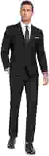 Terno masculino slim fit, 2 peças, terno de negócios com dois botões para homens, casual, casamento, blazer, calça, smoking