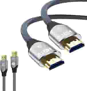 Cabo Hdmi 2.1 8K Ultra Full HD - 144Hz, Áudio e Vídeo, Computador, Televisão, PS5, 2 Metros - Premium®