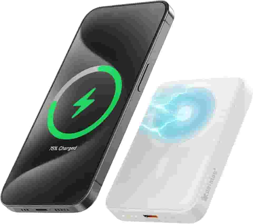 Power Bank 10.000 mAh, Carregador Portátil Turbo por Indução Carregamento Rápido Compatível com Iphone, Bateria Externa Compacta Magnética Premium Peining