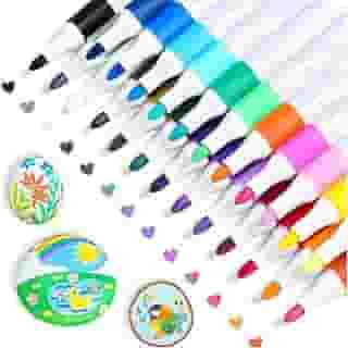 Canetinhas De Pintura De Tinta Acrílica 24 cores, Caneta Acrilica Para Madeira, Vidro, Cerâmicas, Artesanato, Tecido, Plástico, Marcador Acrilico para Pintura, Acrylic Markers