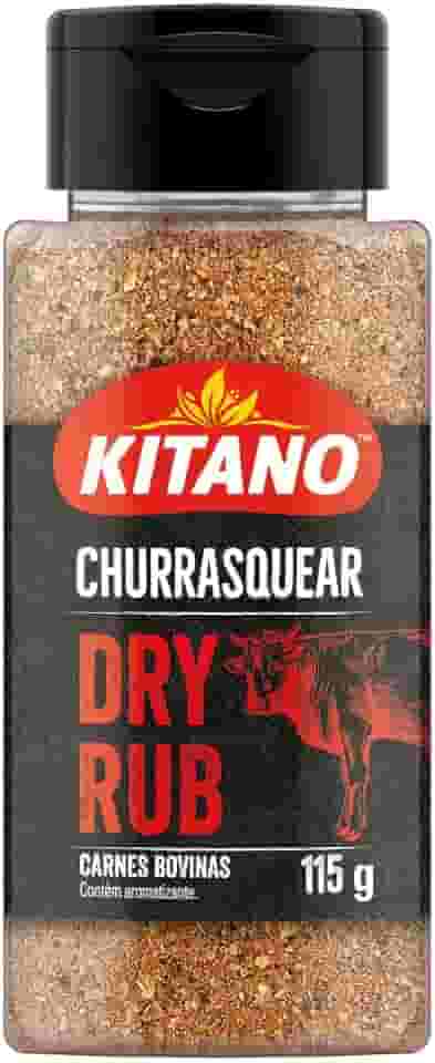 Tempero Dry Rub para Carne Bovina Kitano Churrasquear Frasco 115g
