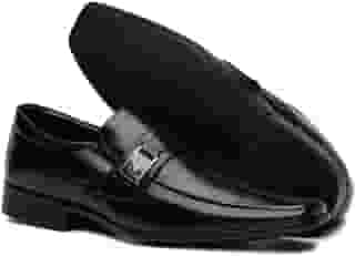 Sapato Casual Social Bico Fino Masculino Confortável com Elástico Resistente