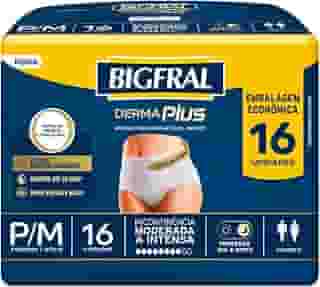 Roupa Íntima Bigfral Derma Plus P/M 16 Unidades