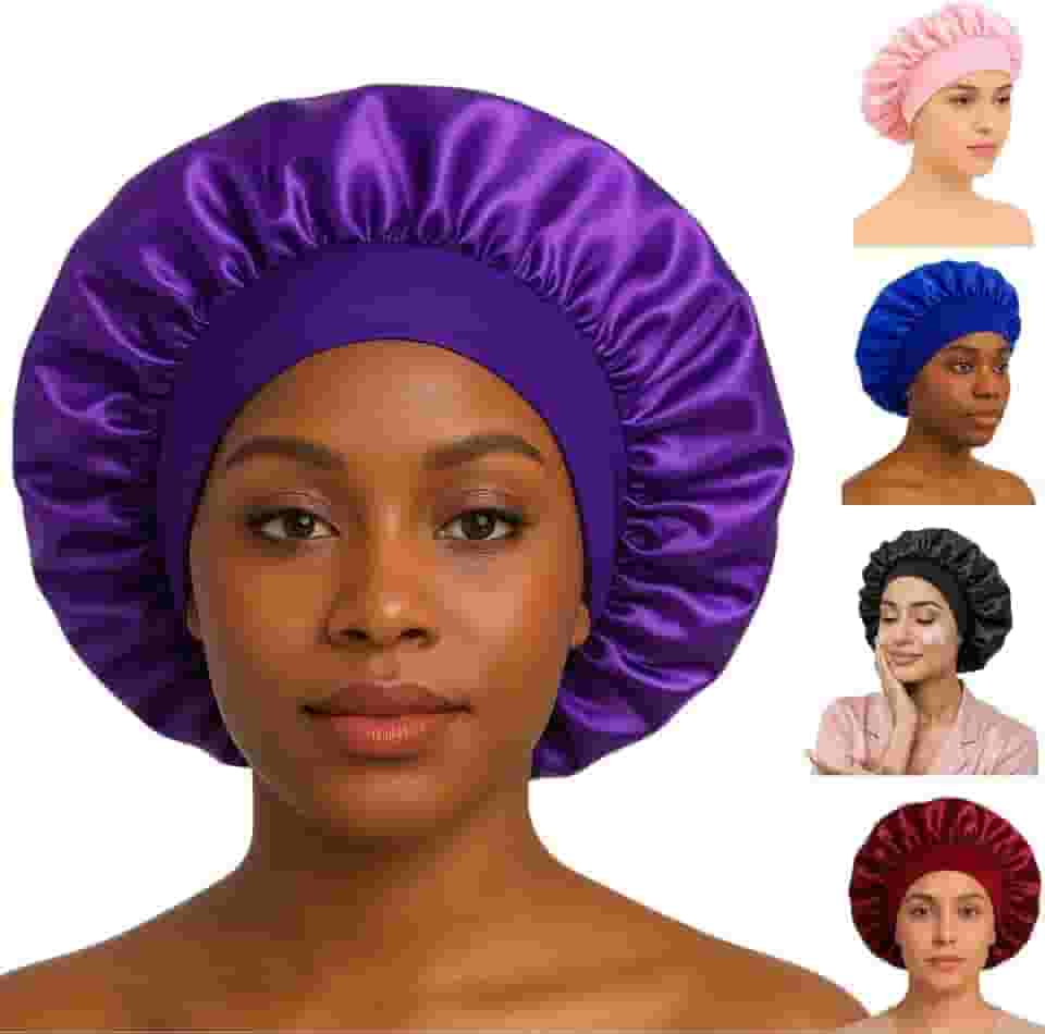 Touca de Cetim com Faixa Elástica Confortável Antti Frizz para Dormir Toca de Cetim Feminina Masculina